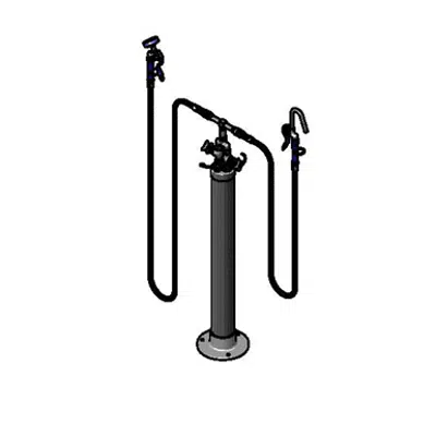 изображение для B-0193 Kettle Kaddy, Hook Nozzle & Angled Spray Valve, Hoses, Vac. Breaker, Hot & Cold Controls