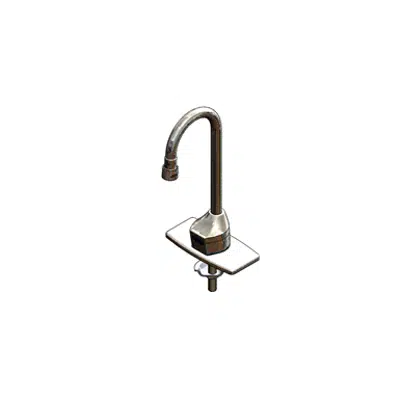 bild för EC-3100-TMV4V05 ChekPoint Elec Faucet, Deck Mount, Gooseneck, AC/DC, 0.5 gpm VR Outlet, 4" DeckPlate, TMV