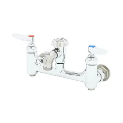 Imagem para B-0674-BSTP Service Sink Faucet, Wall Mount, 8" Centers, Vac. Breaker, Built-In Stops, Polished}