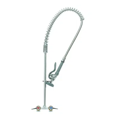 画像 B-0163 Pre-Rinse, Spring Action, Concealed Faucet Body, Lever Handles, B-0107 Spray Valve