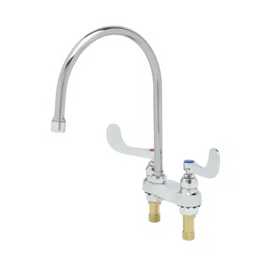 Image for B-0892-135X 4" Centerset Faucet, Swivel Gooseneck w/ 2.2 gpm Laminar Outlet, Eternas w/ Spring Checks