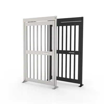 MSG Full Height Pedestrian Security Gate (48" Passage) için görüntü