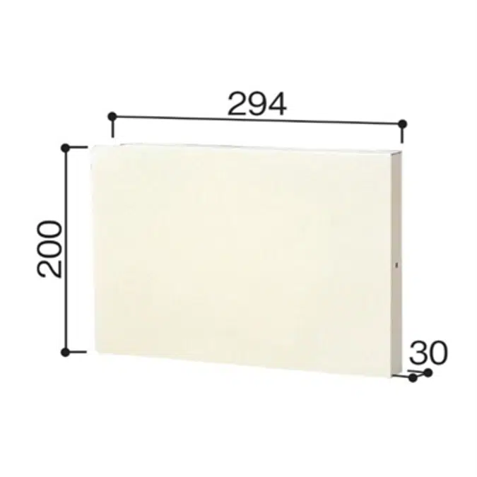 レンジフード横幕板 シロッコ用 ホワイト YMP20-345_W