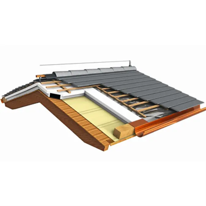 Objetos BIM - ¡Descarga gratis! Roof system for concrete tile Tegal ...