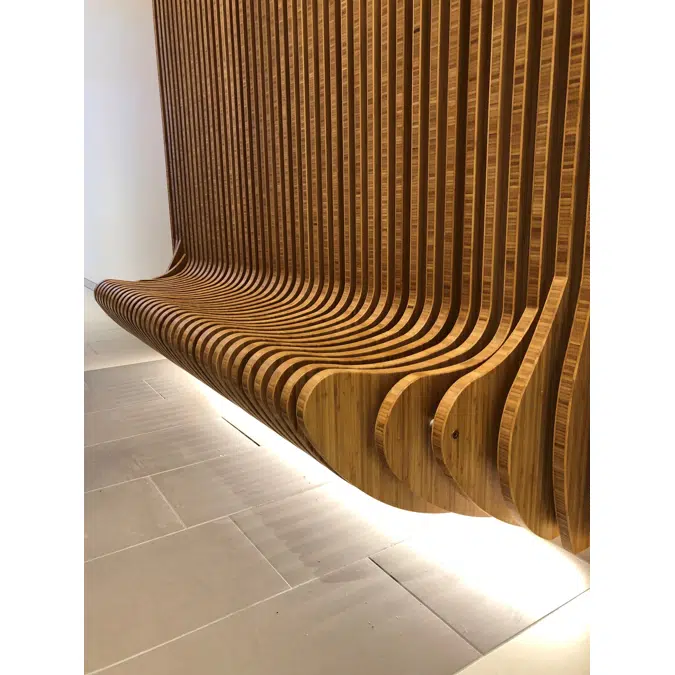 Bamboo Painel Maciço Vertical Caramel 20 mm 