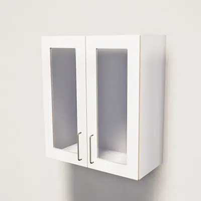 Image for Wall Cabinet 2 glass doors 700