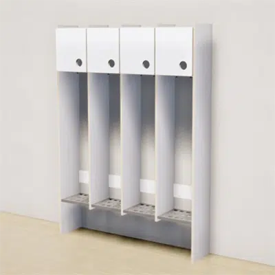 Preschool locker without bench图像