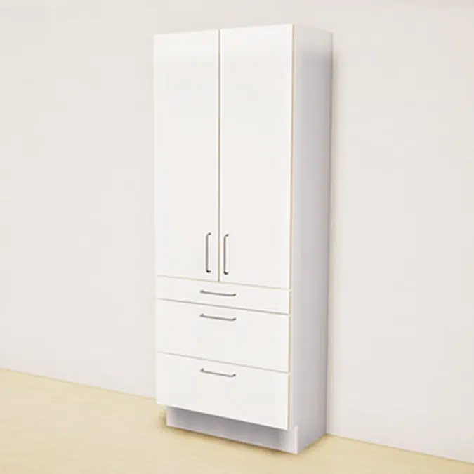 Material Cabinet, 2 doors, 3 drawers