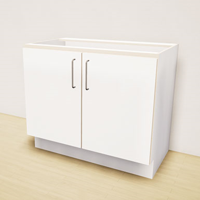 BIM objects - Free download! Base cabinet 2 doors | BIMobject