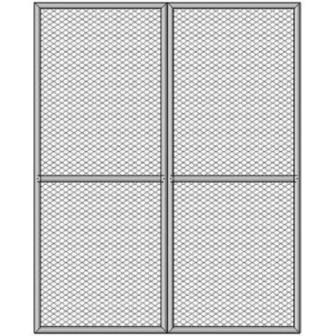BIMobject TH x Thai Obayashi_DoubleSwingChainlinknetDoor_Metal_180x210