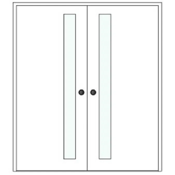 BIMobject TH x Thai Obayashi_DoubleSwingDoor_Metal_180x210_G15x184