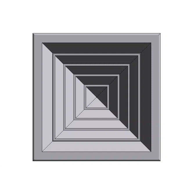 BIMobject TH x Thai Obayashi_Diffuser 4CSD Ceiling Square Komfortflow Exhaust Top
