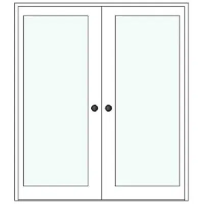 画像 BIMobject TH x Thai Obayashi_DoubleSwingDoor_Glass_180x210