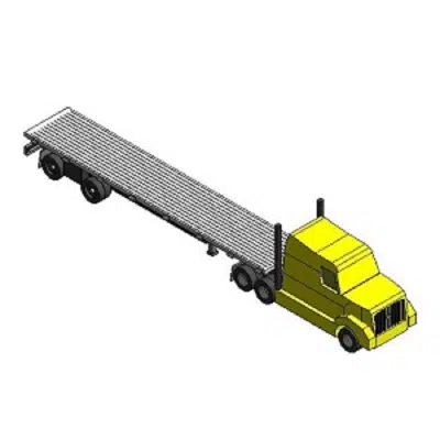 画像 BIMobject TH x Thai Obayashi_Small-18WheelsFlatbedTrailer