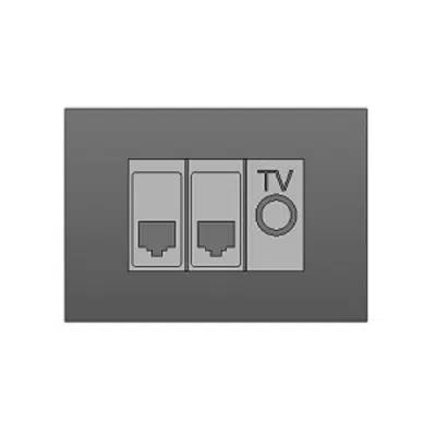 画像 BIMobject TH x Thaiobayashi_TVSocketsetwithTelephoneSocketandLanCableSocket