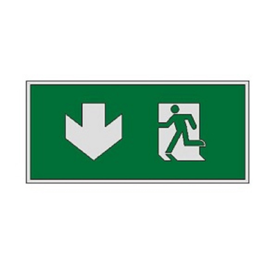 kuva kohteelle BIMobject TH x Thai Obayashi_WallMountedEmergencyExitSign(DownArrow)