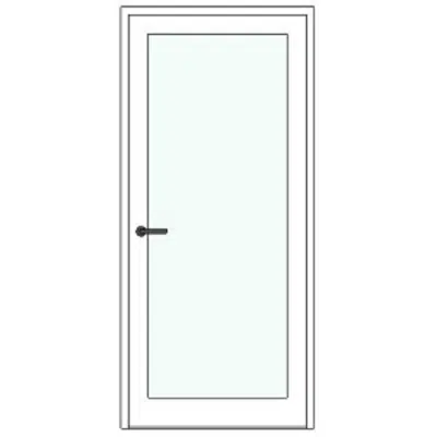 afbeelding voor BIMobject TH x Thai Obayashi_SingleSwingDoor_Glass _90x210