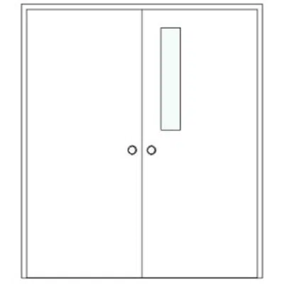 kép a termékről - BIMobject TH x Thai Obayashi_DoubleSwingDoor_Metal_180x210_G15x80