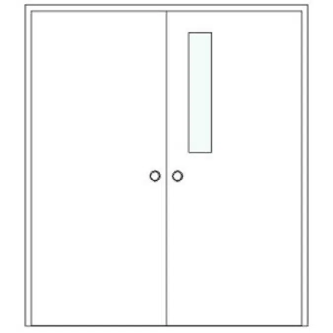 BIMobject TH x Thai Obayashi_DoubleSwingDoor_Metal_180x210_G15x80