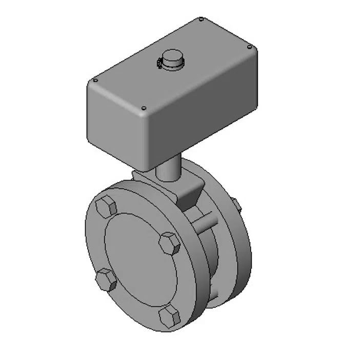 BIMobject TH x Thai Obayashi_Butterfly Valve with Pneumatic Actuator