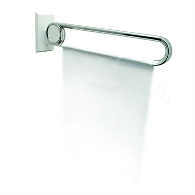 Cavere Chrome Shower guard rail vario, suspendable, L = 850, without base plate