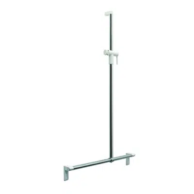 Image for Cavere Chrome Shower handrail with shower head rail, movable 500x1100