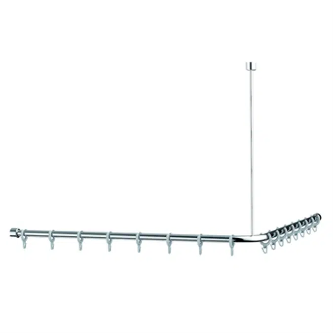 BIM objects Free download! Inox Care Shower curtain rail c1/c2 = 1200 BIMobject