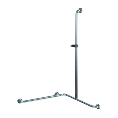 inox care shower handrail with showerhead holder 1100x1100x1200, right