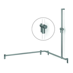 cavere shower handrail with shower head rail, movable, 1100x1100x1200, right