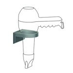 cavere holder for hair-dryer 50x90x100