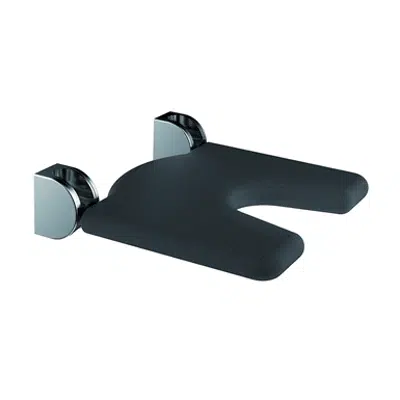 inox care siège de douche rabattable avec découpe ergonomique 450x450 assise coloris noir 