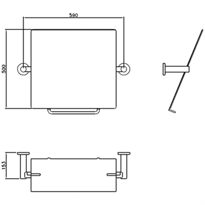 Cavere Miroir inclinable 590x500 