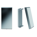 inox care grundplatte mit blindabdeckung 2050200 vario, 110 x 226 mm