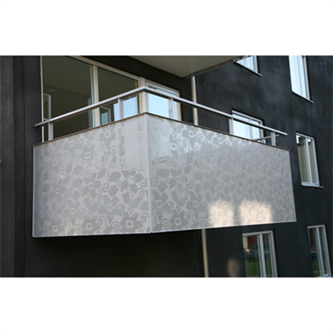 BIM objects Free download! Balcony Railing Sheet Metal Perforated