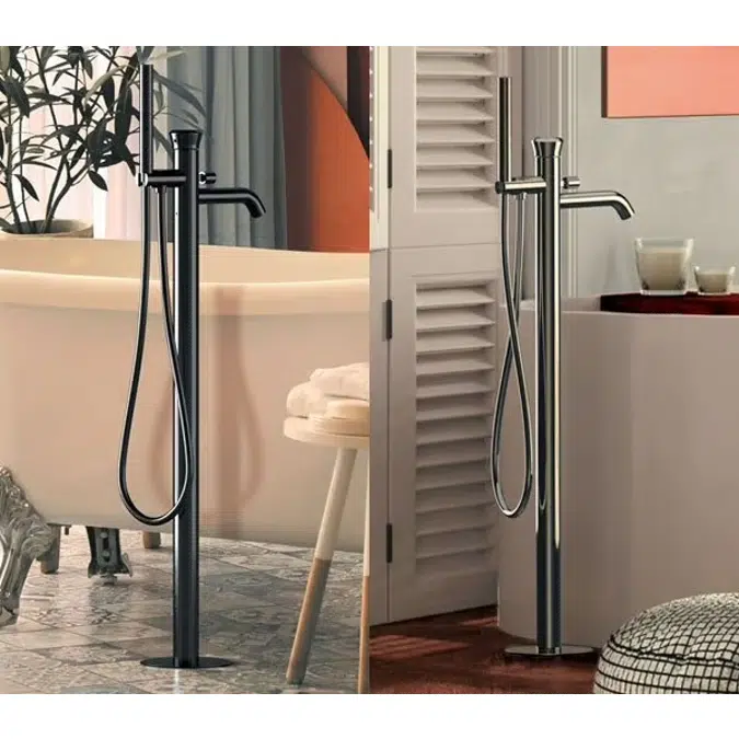 Single-lever bath mixer floor mounting ET08