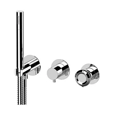 3-way built-in bath/shower mixer ET97D3PWB için görüntü