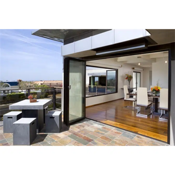 NanaWall® SL45 - The Aluminum Framed Monumental Folding/Paired Panel System