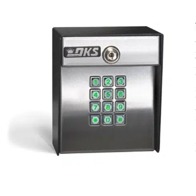 imagem para DoorKing 1506-086 Surface Mount Access Control Keypad Stainless Steel Faceplate