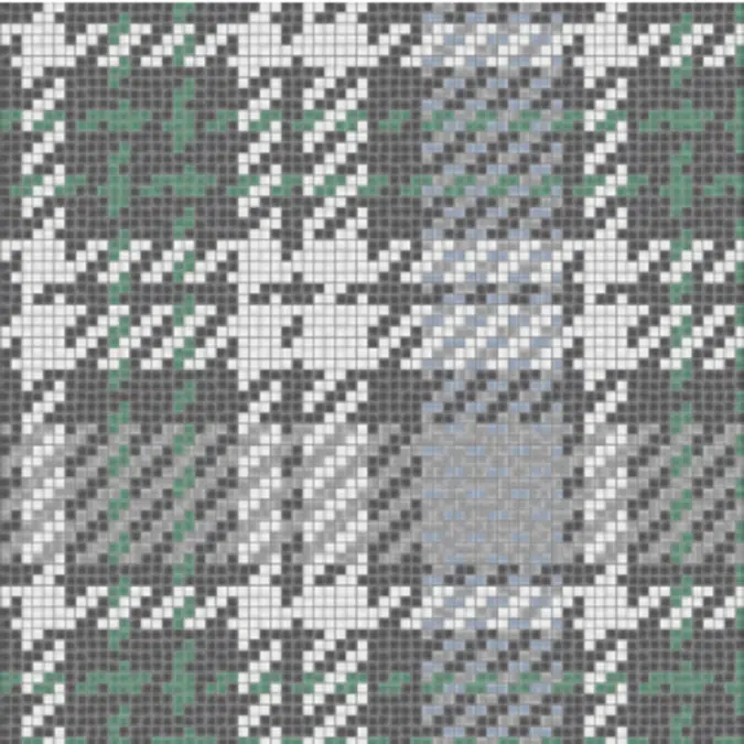 Tartan Placid Pewter Tactile Textile Mosaic