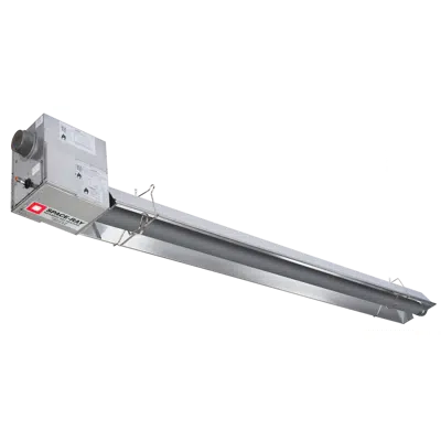 画像 Push Through Positive Pressure Stainless Steel Infrared Tube Heater - PTU SS ALC Series 