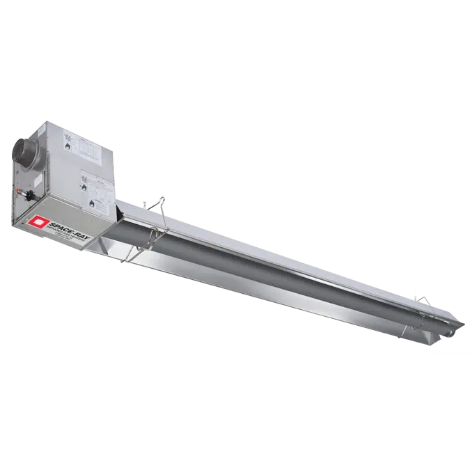 Push Through Positive Pressure Stainless Steel Infrared Tube Heater - PTU SS ALC Series 