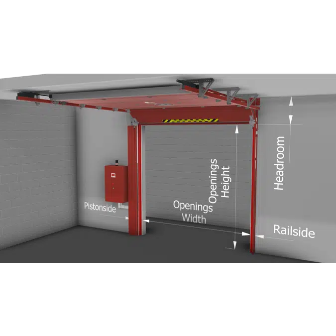 EI1 120 fire-resistant sectional door with windows OPTILOCK