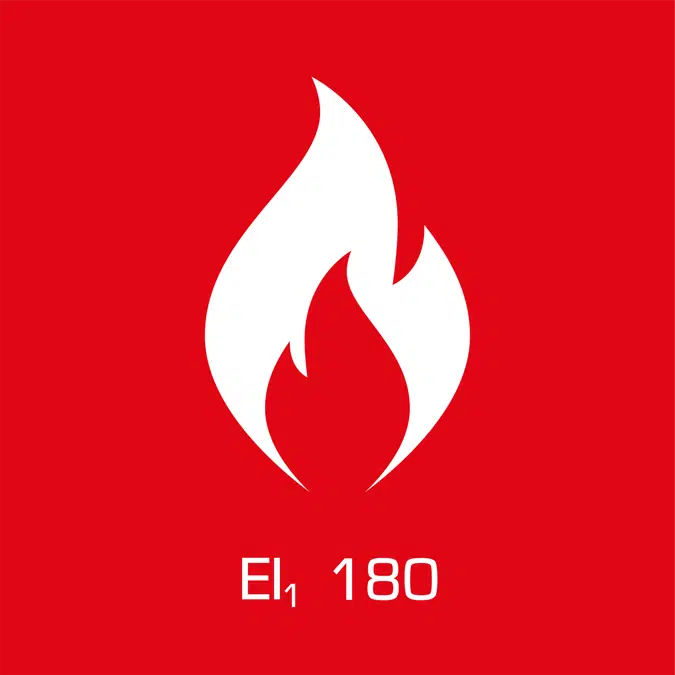 EI1 180 fire-resistant sectional door