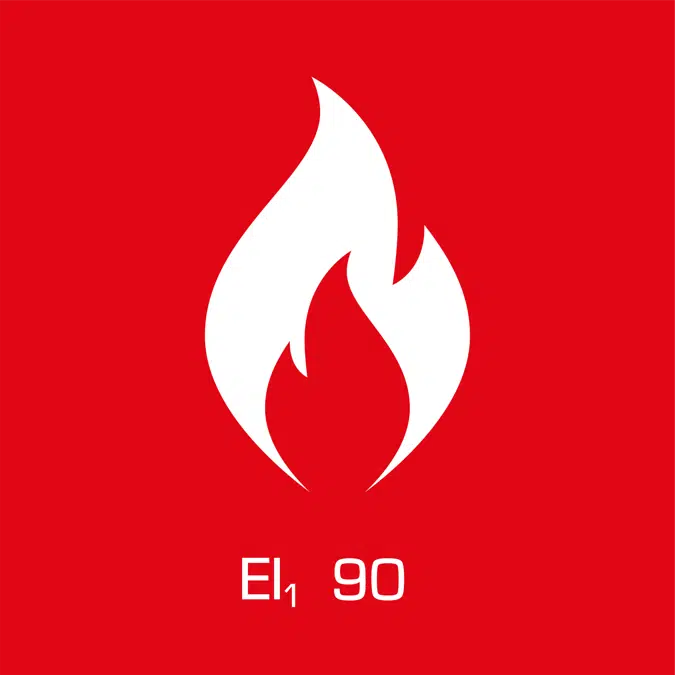 EI1 90 fire-resistant sectional door