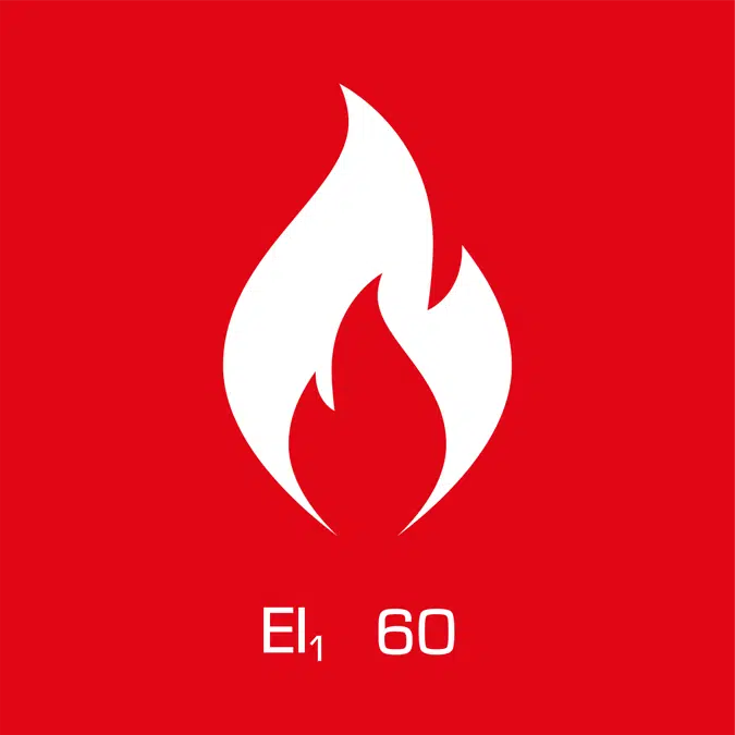 EI1 60 fire-resistant sectional door