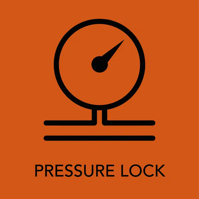 EI1 120 fire-resistant and pressure-resistant sectional door PRESSURELOCK