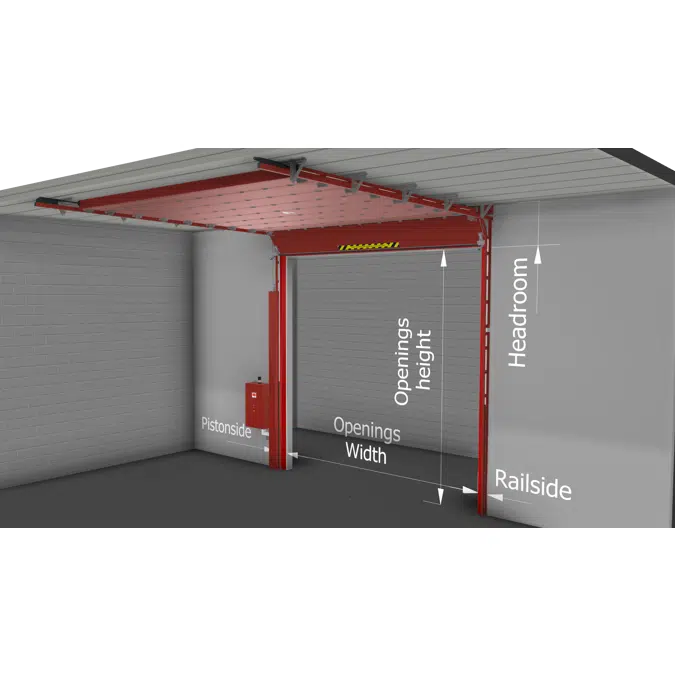 EI1 120 fire-resistant sectional door