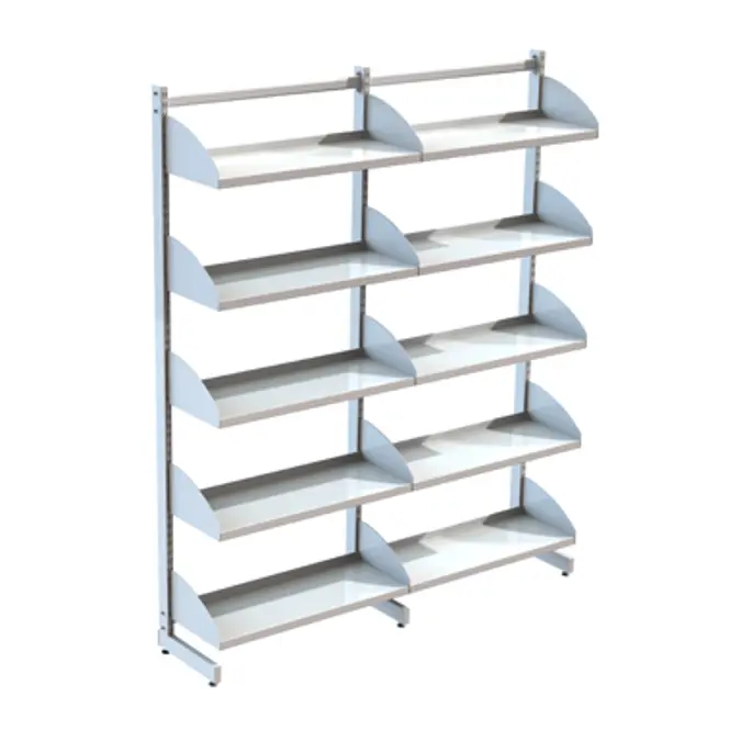 Objetos BIM - ¡Descarga gratis! Freestanding shelving system L-frame ...