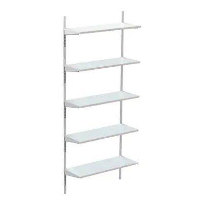 Immagine per Permanent wallsystem 1000, wooden shelves on brackets