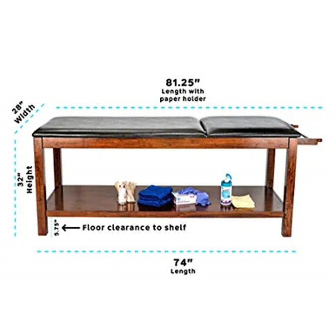 AdirMed Mahogany Wooden Exam Table